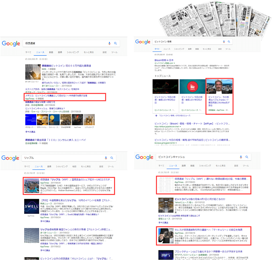 GoogleNews 掲載実績